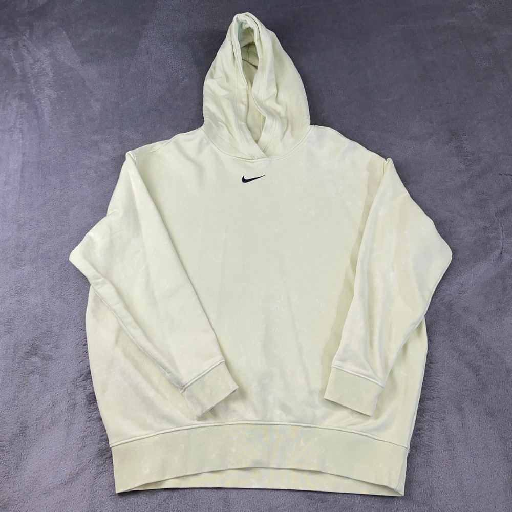 Nike Hoodie Womens S Lime Ice DD5640-383 Essential Fleece Oversized Pullover‎